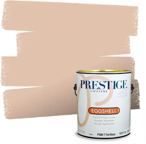 Vista 10 de PRESTIGE Pintura exterior e imprimación en uno, bronceado Aberdeen, plano, 1 galón
