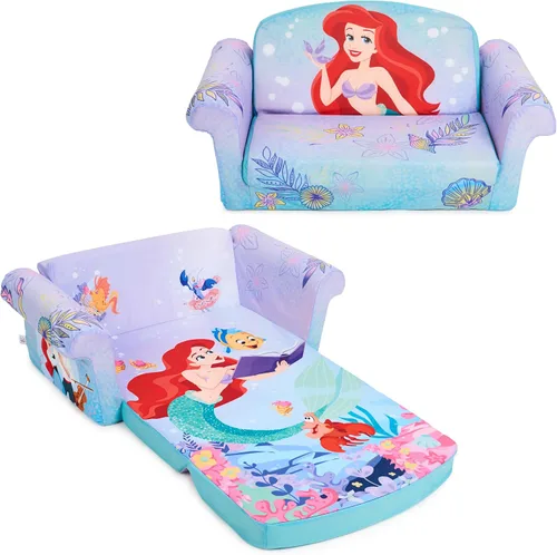 Vista 17 de Muebles Marshmallow para niños, sofá de espuma 2 en 1, Minnie Mouse, por Spin Master Cama de espuma extraíble para descansar, sentarse y tomar