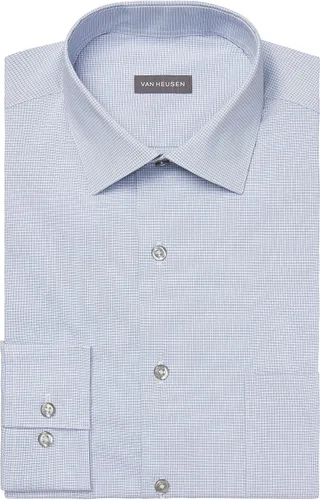 Vista 3 de Van Heusen Camisa de vestir para hombre de ajuste regular con protección contra manchas elástica