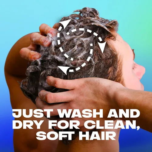 Vista 6 de AXE Wash & Care Champú y acondicionador 2 en 1 Apollo Wash & Care 4 unidades para un cabello limpio y fuerte, salvia y madera de cedro, botella 100%