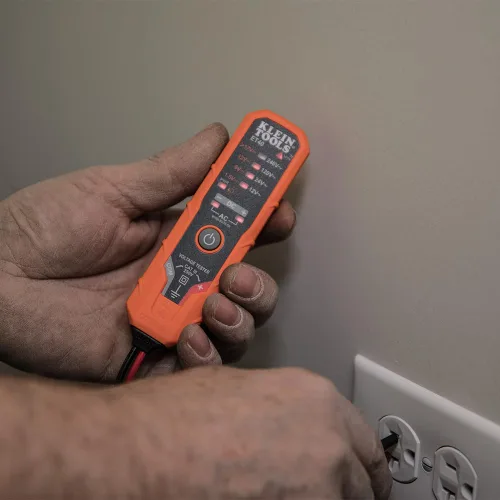 Vista 12 de Klein Tools CL120VP Kit de prueba de voltaje eléctrico con medidor de abrazadera, tres probadores, cables de prueba, bolsa