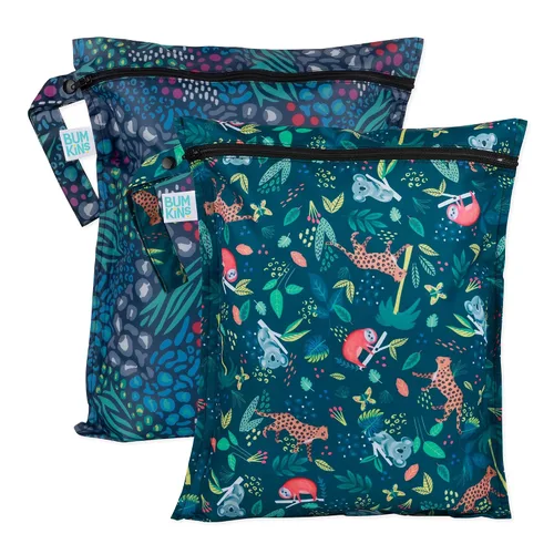 Vista 10 de Bumkins Disney Bolsa impermeable colgante para cosas mojadas grande para bebé, lavandería, ropa sucia, viaje, traje de baño, pañales de tela C3