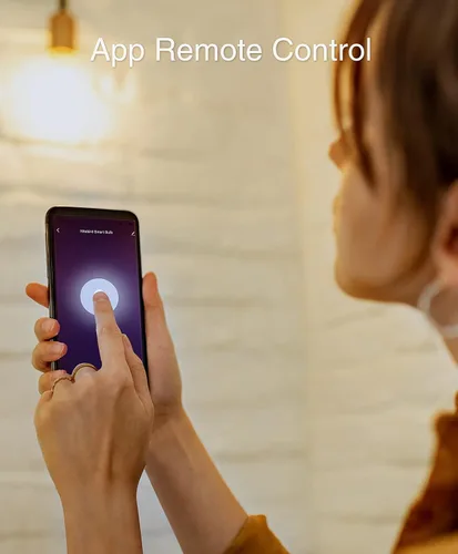 Vista 4 de Bombilla inteligente Wi-Fi (blanca), paquete de 6, compatible con Alexa y Google Assistant