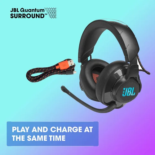 Vista 5 de JBL Quantum 610 Auriculares inalámbricos supraaurales para videojuegos