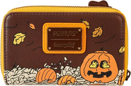Vista 3 de Loungefly Peanuts Snoopy Scarecrow - Cartera con cremallera, Marrón, Cartera