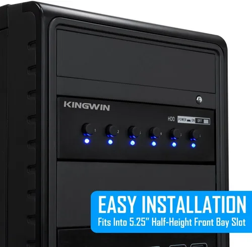 Vista 3 de Controlador de refrigeración KingWin, Negro