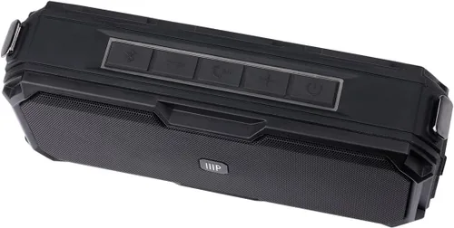 Vista 5 de Monoprice Harmony Boombox Altavoz Bluetooth portátil Impermeable, TWS, conectividad inalámbrica de hasta 32 pies, micrófono integrado