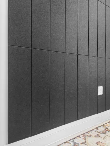 Vista 19 de Paneles acústicos cuadrados de 11.18 pulgadas, paquete de 12 paneles de pared que absorben el sonido, azulejos decorativos de fieltro insonorizados