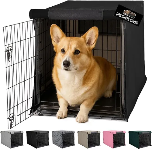 Vista 10 de GORILLA GRIP - Fundas para jaula de perro, cubierta de alambre para perrera Compatible con jaulas para perros de Amazon Basics, cubierta
