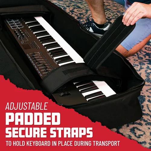 Vista 2 de Bolsa acolchada Gator Cases para teclados de 49 notas; (GKB-49)