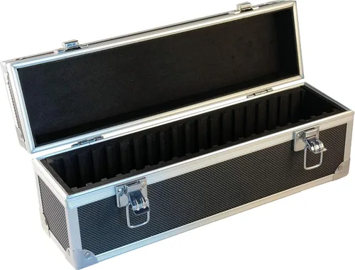Vista 26 de Ursae Minoris Elite - Caja de aluminio negra para 12 portamonedas de estilo certificado o certificado NGC, PCGS, ANACS, Elite, Lighthouse, BCW Negro