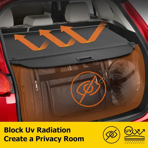 Vista 7 de AUXMART Cubre carga retráctil para Mazda CX-50 2023 2024 2025, protector de seguridad para maletero trasero, protección tipo persiana para maletero