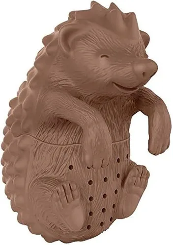 Vista 4 de Genuine Fred, BREW BUNNY, infusor de té reutilizable de silicona con forma de conejo, gris, divertido regalo para amantes del té, ingenioso gadget