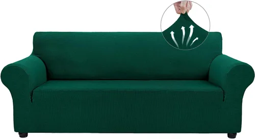 Vista 26 de Asnomy Fundas de sofá para sofá de 2 cojines, fundas elásticas para sofá biplaza, protector de mascotas, fundas de muebles para perros y gatos, tela