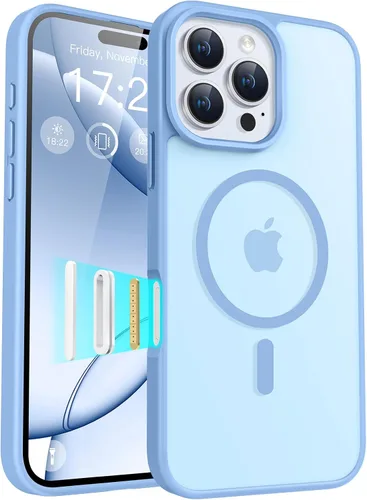 Vista 80 de Funda para teléfono Google Pixel 9 Pro XL, Compatible con Magnético, Protección contra Caídas de Grado Militar Translúcida Mate Resistente a Golpes