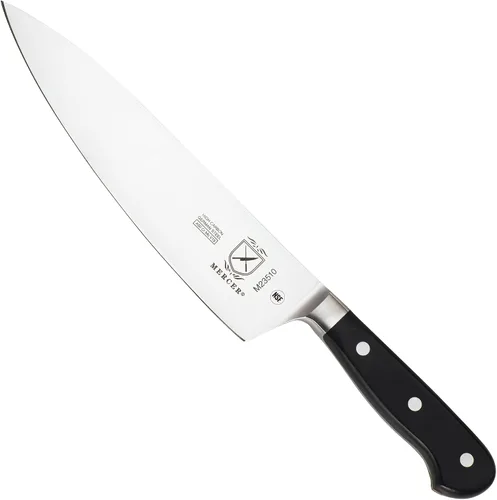 Vista 25 de Cuchillo de chef, Mercer Culinary Renaissance, forjado de 8 pulgadas, cuchillo de pelar forjado 63.5 cm , 2.5", Negro