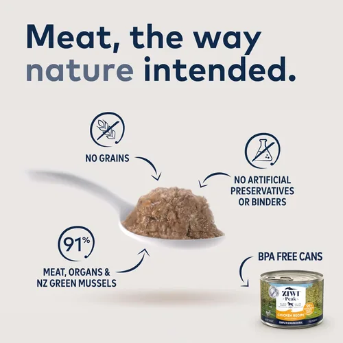 Vista 2 de ZIWI Peak - Comida para perros enlatada, completamente natural, alto contenido en proteínas, sin granos, con ingredientes limitados