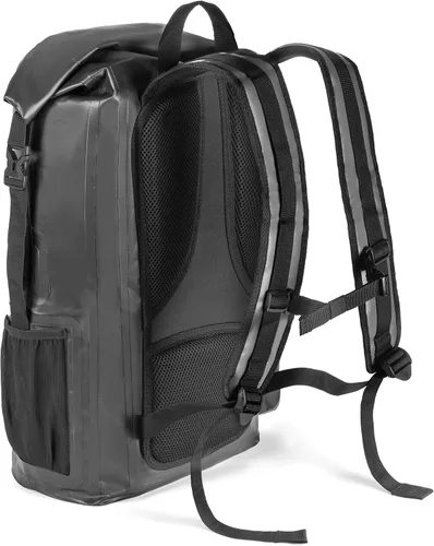Vista 4 de Homevative Mochila seca impermeable, parte superior enrollable con bolsillos interiores, gris