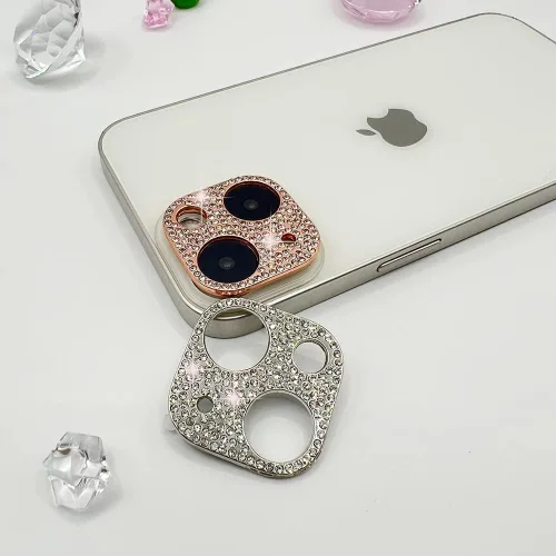 Vista 9 de Paquete de 2 protectores de lente de cámara con purpurina compatibles con iPhone 11 de metal con diamantes brillantes para lente de cámara (negro)