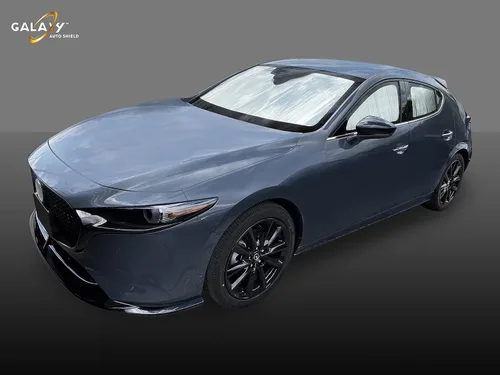 Vista 4 de GalaxyAutoShield - Parasoles laterales frontales de ajuste personalizado (2 piezas) para Mazda Mazda3 Hatchback 2019, 2020, 2021, 2022, 2023, 2024