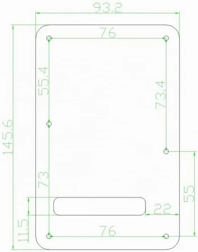 Vista 5 de KAISH Lefty ST/Strat Style SSS Pickguard - Cubierta trasera para trémolo para mano izquierda Stratocaster / Strat negro 3 capas