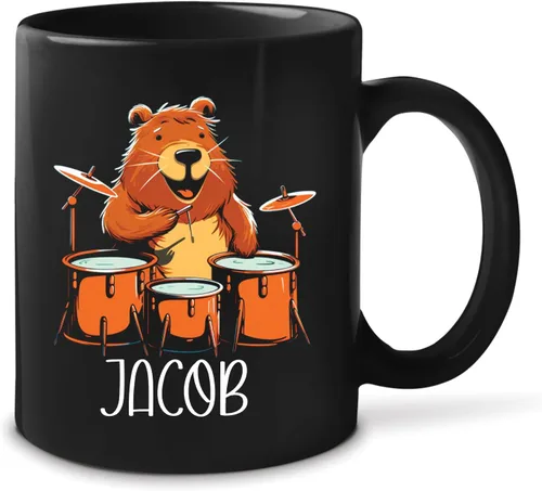 Vista 10 de Taza de té personalizada para amantes del tigre con nombre 2023, regalos personalizados para amantes de las mascotas, taza de café de cerámica