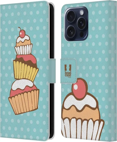 Vista 34 de Head Case Designs Assortment Cupcakes Happiness Leather Wallet Case Compatible with Samsung Galaxy A07 4G Surtido