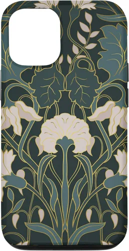 Vista 26 de iPhone 16 Art Nouveau Floral Pattern Case
