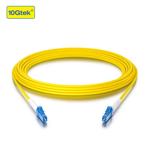 Vista 2 de 10Gtek Simplex Fiber Patch Cable - LC to LC Single-Mode Fiber Optic Cord Jumper, SMF, 9/125μm, Yellow, 3-Meter(9.8-ft)