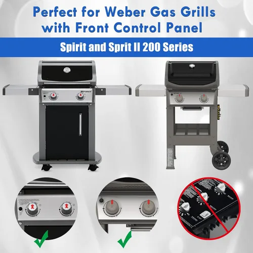 Vista 3 de 7637 Rejillas de parrilla Piezas de repuesto para Weber Spirit E210 E-215 E-220 S-210 S-215 Spirit ii E210 ii E-220 Piezas de parrilla de 17.5