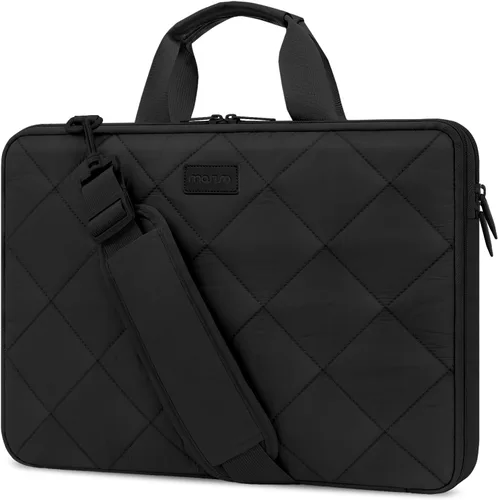 Vista 8 de MOSISO 360 Protective Laptop Shoulder Bag, Double Layer Fluffy Padded Laptop Bag with Anti-theft Zipper