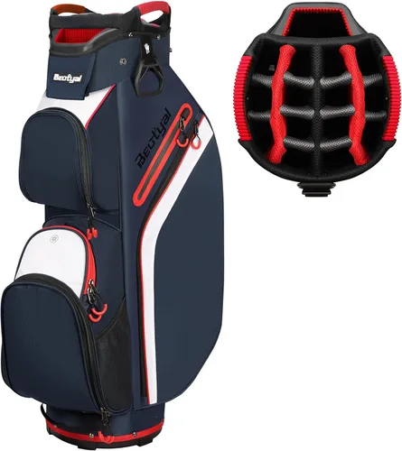 Vista 10 de Cart Golf Bag 15 Way Organizer Divider Top Golf Club Bags Lightweight Golf Cart Bags for Men Women with Cooler, Rain Cover