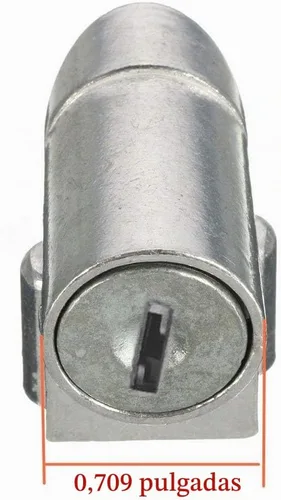 Vista 3 de Tookie Cerradura antirrobo portátil, plata, cilindro de bloqueo de 0.591 in, 2.47 oz