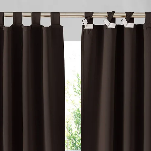Vista 40 de RYB HOME Cortinas para Exteriores para Patio - 2 Paneles Cortinas para Exteriores Desmontables con Parte Superior Adhesiva Impermeables Opacas