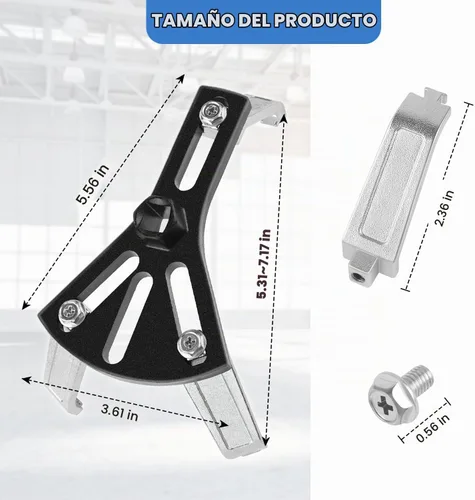 Vista 2 de Herramienta de extracción de bomba de combustible para automóvil, herramienta de anillo de bloqueo de bomba de combustible con 3 brazos ajustables