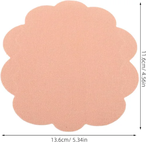 Vista 2 de TEHAUX 20 parches de rozaduras en los muslos, almohadillas antifricción, tela elástica del color de la piel, a prueba de sudor, protección
