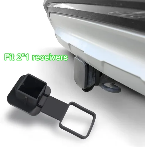 Vista 4 de Cubierta de tubo de inserción de enchufe de receptor de 2 pulgadas para Toyota, Ford, Jeep, Chevrolet, Nissan, Dodge, Ram, Porsche, Mercedes Benz