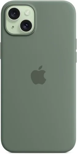 Vista 3 de Apple Funda de silicona para iPhone 15 Plus con MagSafe - Cypress - MT183ZM/A