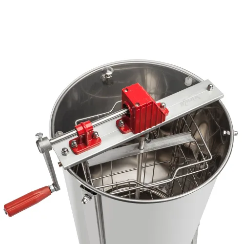 Vista 6 de VINGLI Extractor Manual de Miel de 2 Marcos, Separador, Tambor Giratorio de Panal de Acero Inoxidable de Grado Alimenticio, Manivela Manual