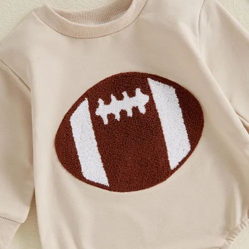 Vista 84 de MERSARIPHY Sudadera de fútbol para bebé, traje de manga larga con letras divertidas, ropa de otoño e invierno