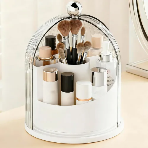 Vista 8 de Organizador de perfume de colonia con cajones, almacenamiento de perfumes grandes para encimera, soporte de perfume para colonia, desodorante