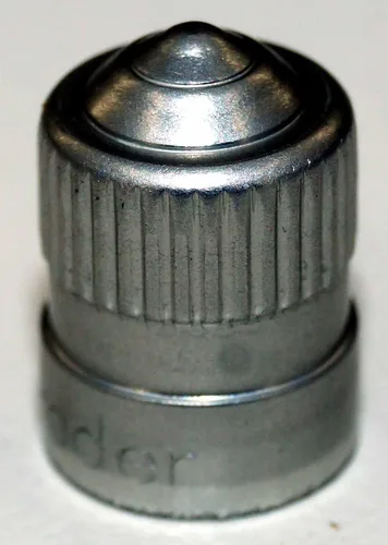 Vista 4 de Schrader TPMS Solutions Tapón de válvula de sellado de metal plateado, paquete de 100