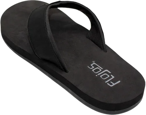 Vista 5 de Flojos Cole Genuine Leather Perforated Strap Mens Sandal Negro