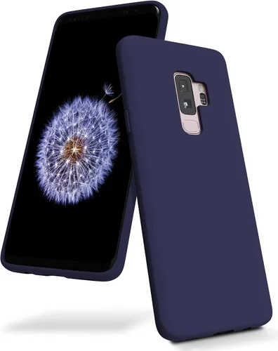 Vista 8 de GOOSPERY Funda de silicona líquida para Galaxy S9 Plus (2018) Silky-Soft Touch Full Body Protection Funda a prueba de golpes con forro de microfibra
