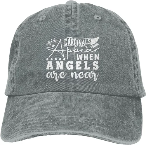 Vista 9 de Cardinal Appear Whens Angel are Near Hat Men Baseball Hat Vintage Hats