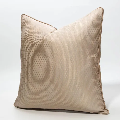 Vista 2 de vctops Fundas de almohada decorativas doradas de jacquard cuadradas, fundas de almohada para cama, sofá, silla, automóvil, decoración del hogar