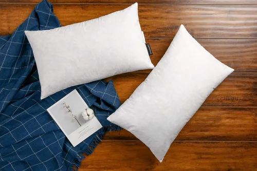 Vista 10 de JA COMFORTS Relleno de almohada de plumón de ganso de 28 x 28 pulgadas (juego de 1), relleno de plumón de 5%, alto peso, funda de algodón de 250