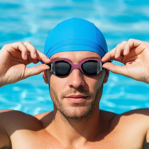 Vista 7 de 1 paquete de gafas de natación a prueba de fugas, antiniebla y UV, para adultos, hombres, mujeres y jóvenes