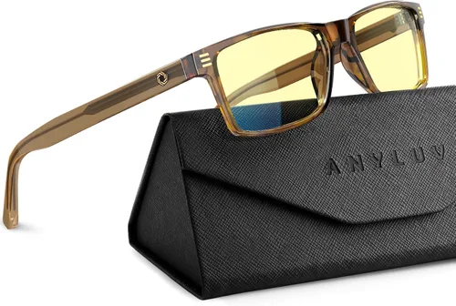 Vista 36 de ANYLUV Blue Light Glasses for Sleep, 99.9% Blue Green Light Blocking with Red Lens, Blue Light Glasses
