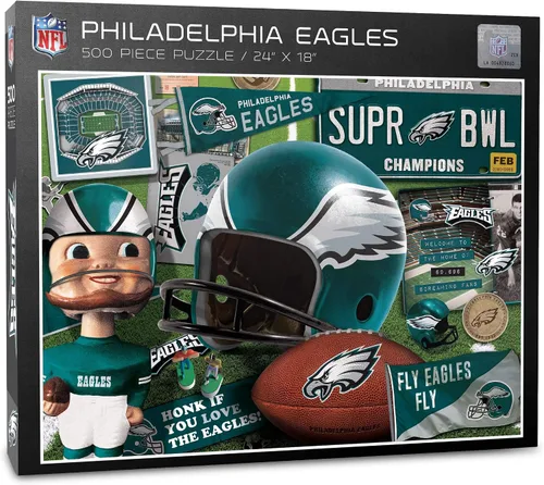 Vista 13 de YouTheFan - Rompecabezas serie retro NFL, 500 piezas